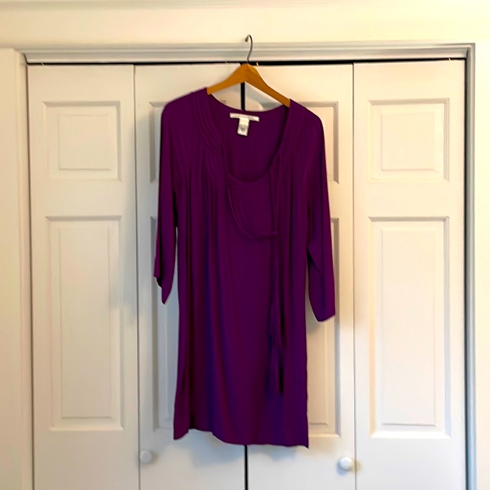 Diane Von Furstenberg purple tunic dress